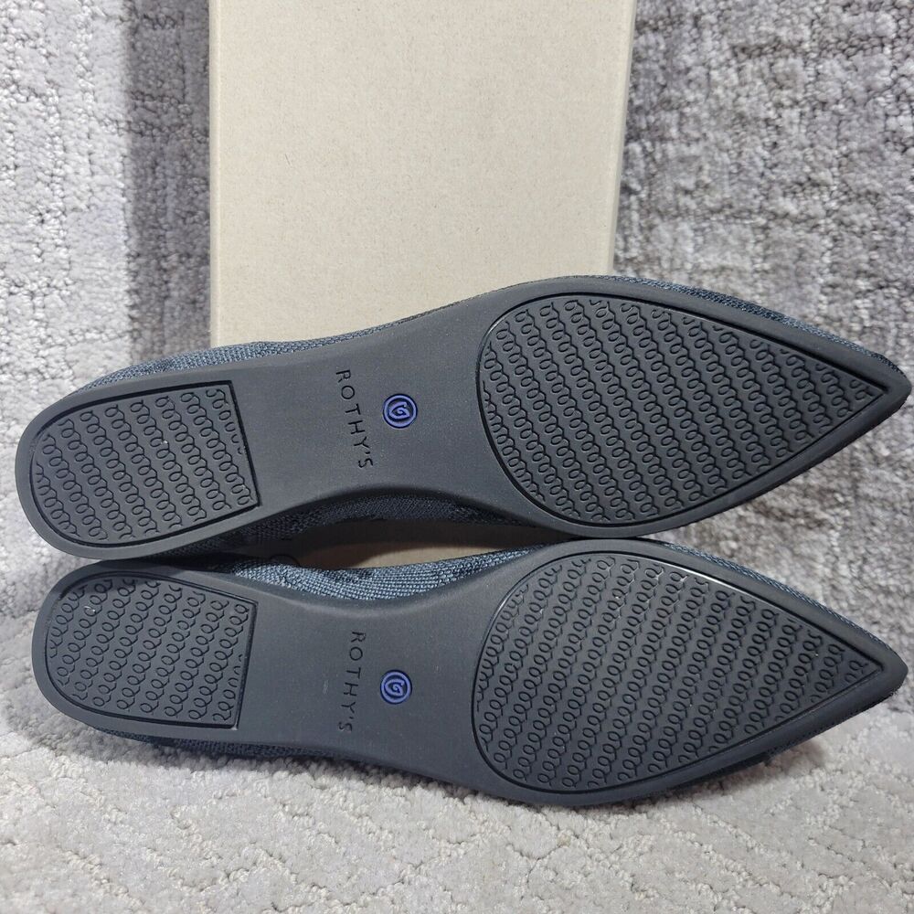 Rothy’s The Point Women's Size 6 US Grey Camo Pointed Toe Slip on Flat Shoes - Picture 6 of 16